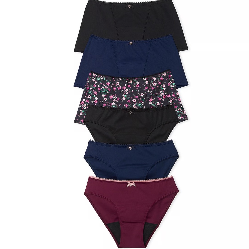 BODY BY VICTORIA
6-Pack Mixed Silhouette Smooth Period
Panties